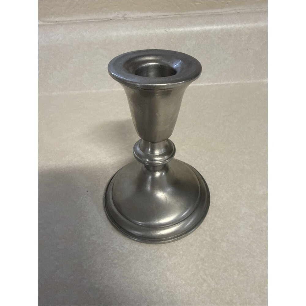 Vintage Empire Pewter Weighted Candlesticks 778 Vintage 2 Candlesticks 4 1/2"